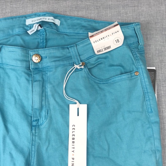 18 20 22 Celebrity Pink Cuba Blue Jeans Plus Size - Picture 3 of 6